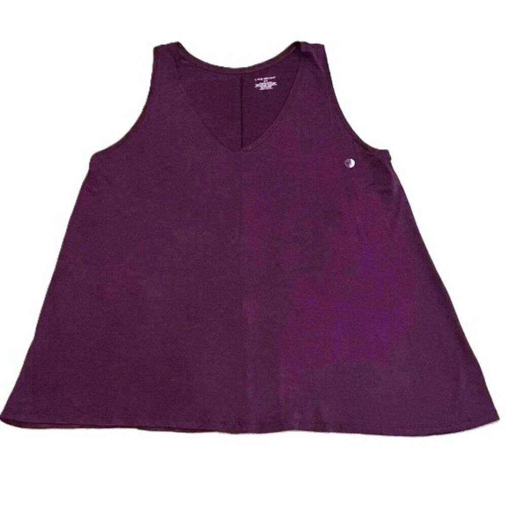 Lane Bryant Plus Size Tank Maroon Blouse Size 18/20 NWT